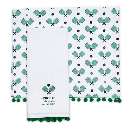 Two's Company Pickleball Dish Towels 2pk