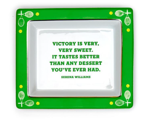 Two's Company Tennis Sayings Desk Tray