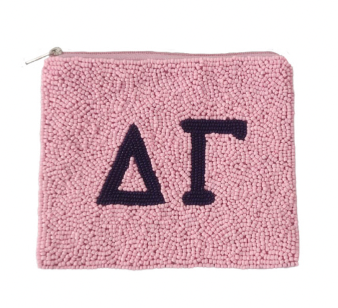 LA Chic Sorority Beaded Coin Pouch