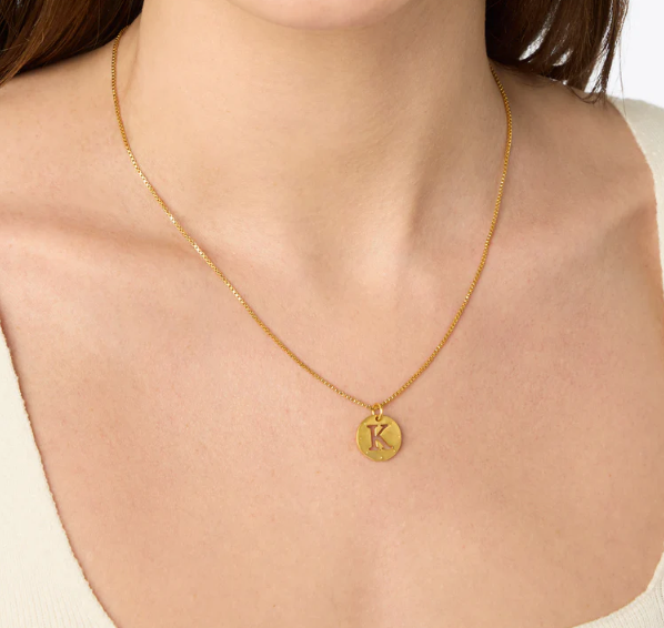 Julie Vos Monogram Delicate Necklace