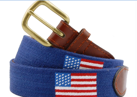Smathers & Branson Needlepoint Belt