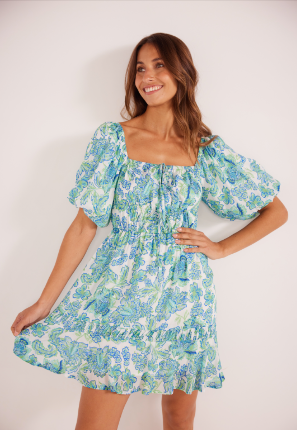 MINKPINK Alessia Puff Sleeve Mini Dress