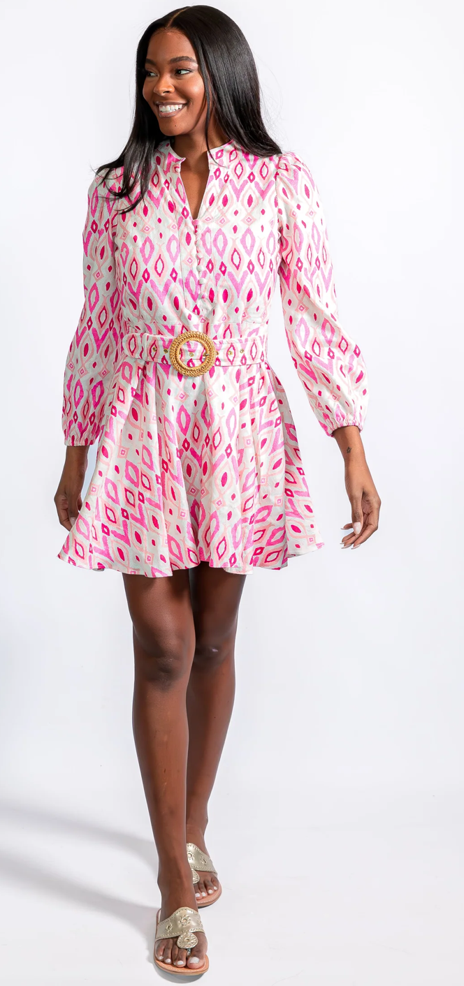 Sail to Sable Belted LS Flare Tunic