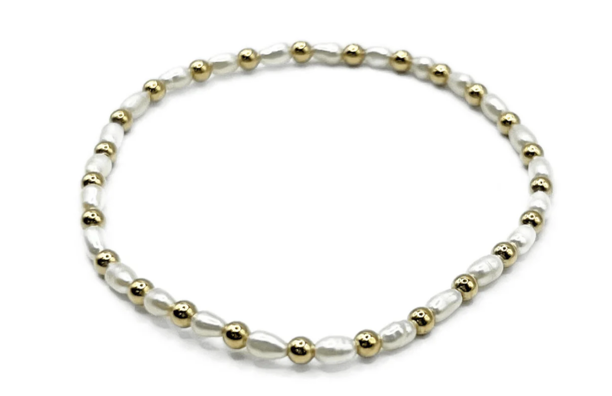 Erin Gray Montauk Gold & Pearl Bracelet