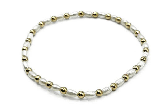 Erin Gray Montauk Gold & Pearl Bracelet