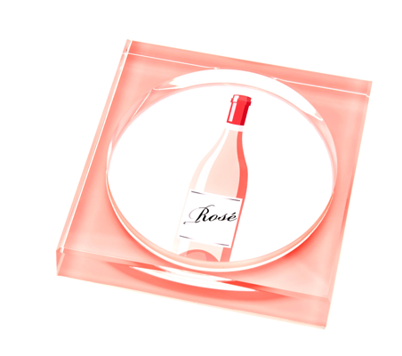 Tara Wilson Designs Lucite Bottle Coaster