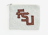 LA Chic Collegiate Beaded Coin Pouch