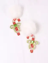 Caroline Hill Pom Holiday Earrings