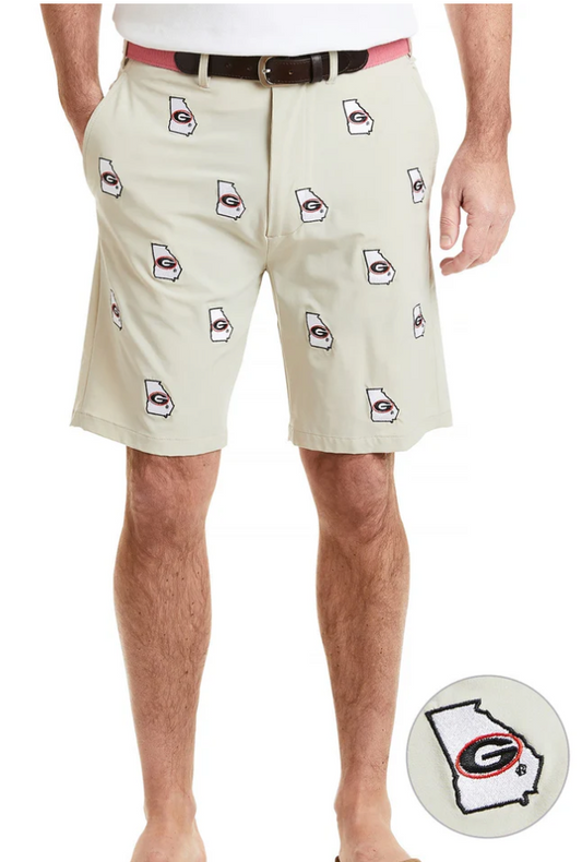 Castaway Collegiate Performance Khaki Short