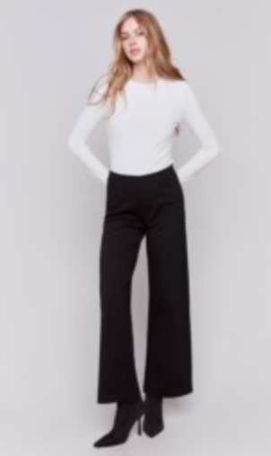 Charlie B Pull On Wide Leg Pant