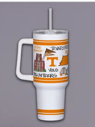 Magnolia Lane Collegiate Tumbler w Handle