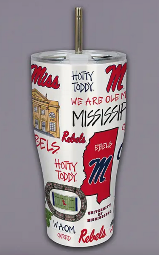 Magnolia Lane Collegiate Icon Metal Tumbler