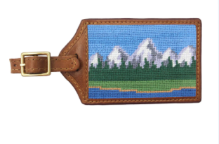 Smathers & Branson Needlepoint Luggage Tag