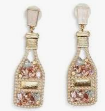 Two's Company Embellished Drinks Dangle Earrings