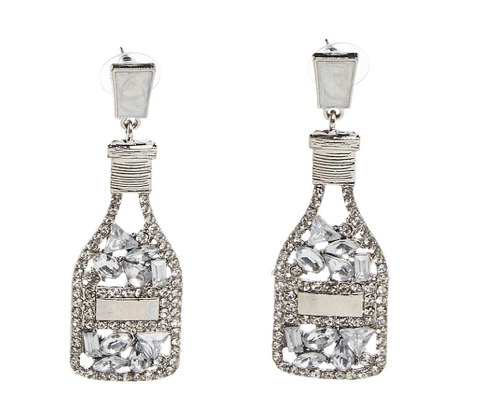 Two's Company Embellished Drinks Dangle Earrings