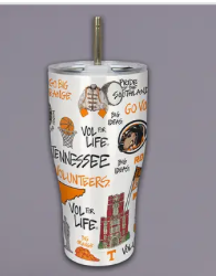 Magnolia Lane Collegiate Icon Metal Tumbler