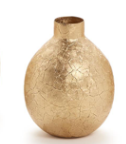 Two's Company Golden Textured Vase