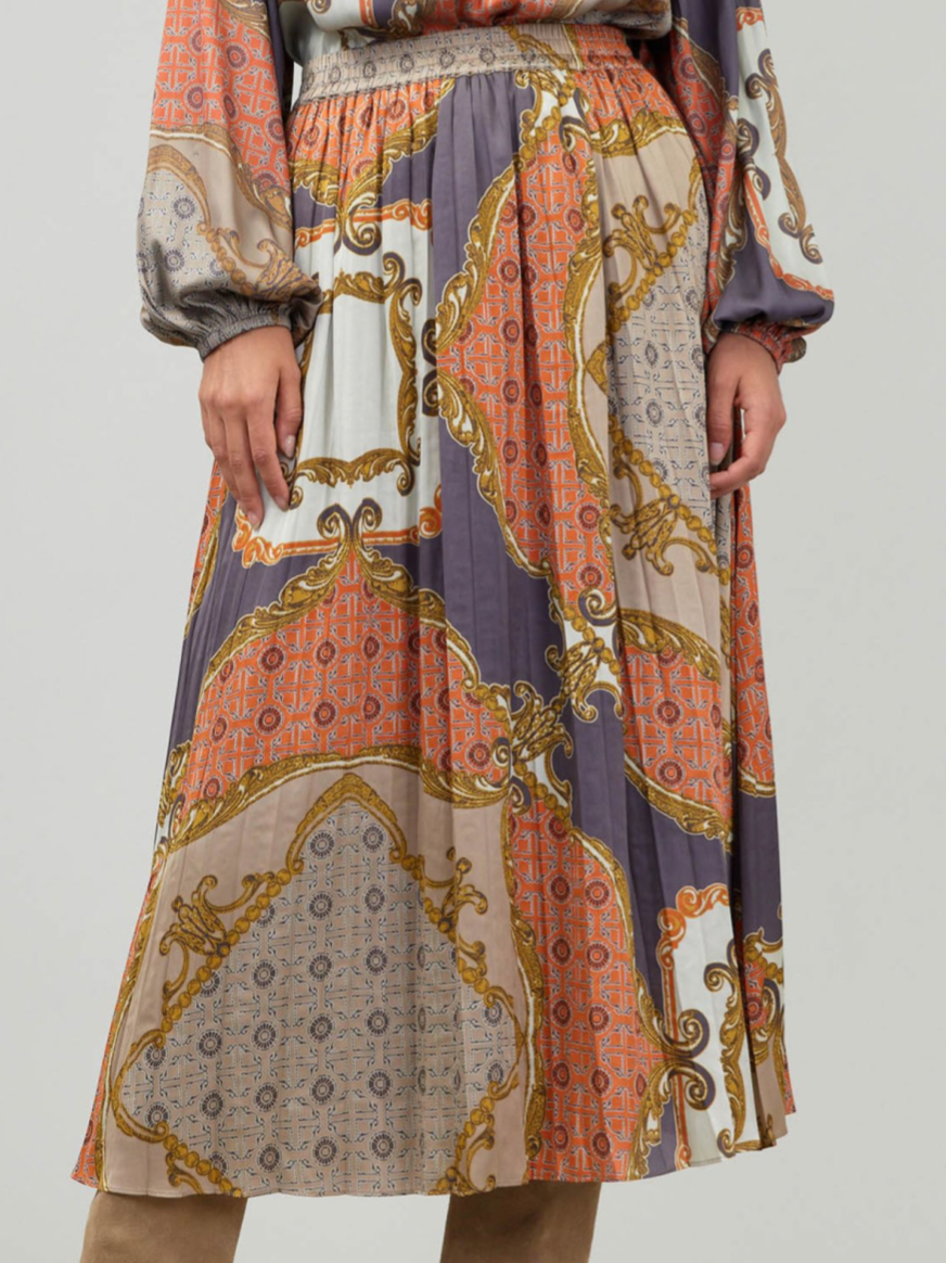 Current Air Pleated Midi Skirt