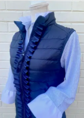 Pearly Vine Maggie May Ruffled Shoulder Vest