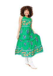 THML Halter Floral Maxi Dress