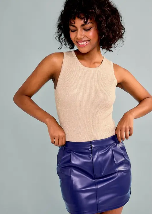 Le Lis Round Neck Sleeveless Bodysuit