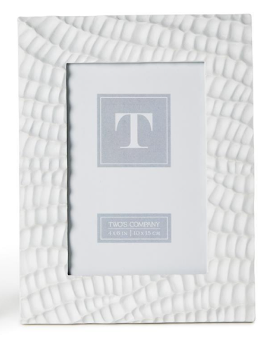 Two's Company White Coral Reef Photo Frame