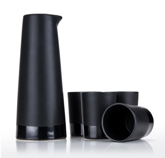 Viski 5-Piece Stoneware Sake Set