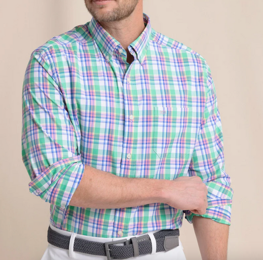 Southern Tide Gaspee LS Plaid Sport Shirt