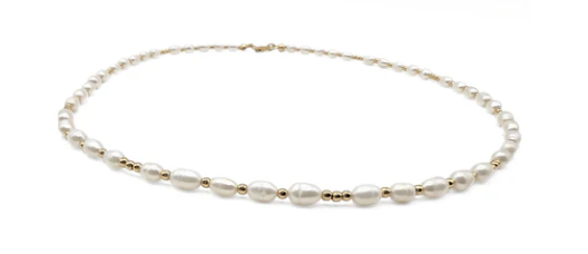 Erin Gray Dainty Pearl Gold Filled Necklace