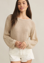 Z Supply Riviera Crochet LS Top