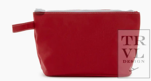 TRVL Skipper Coated Canvas Zipper Pouch