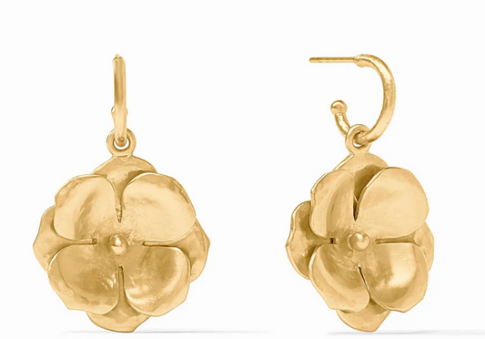 Julie Vos Bloom Hoop & Charm Earring