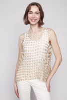 Charlie B Crochet Sleeveless Top