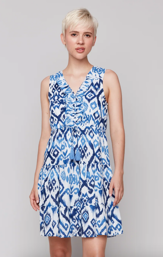 Charlie B Sleeveless Ruffle Mini Dress