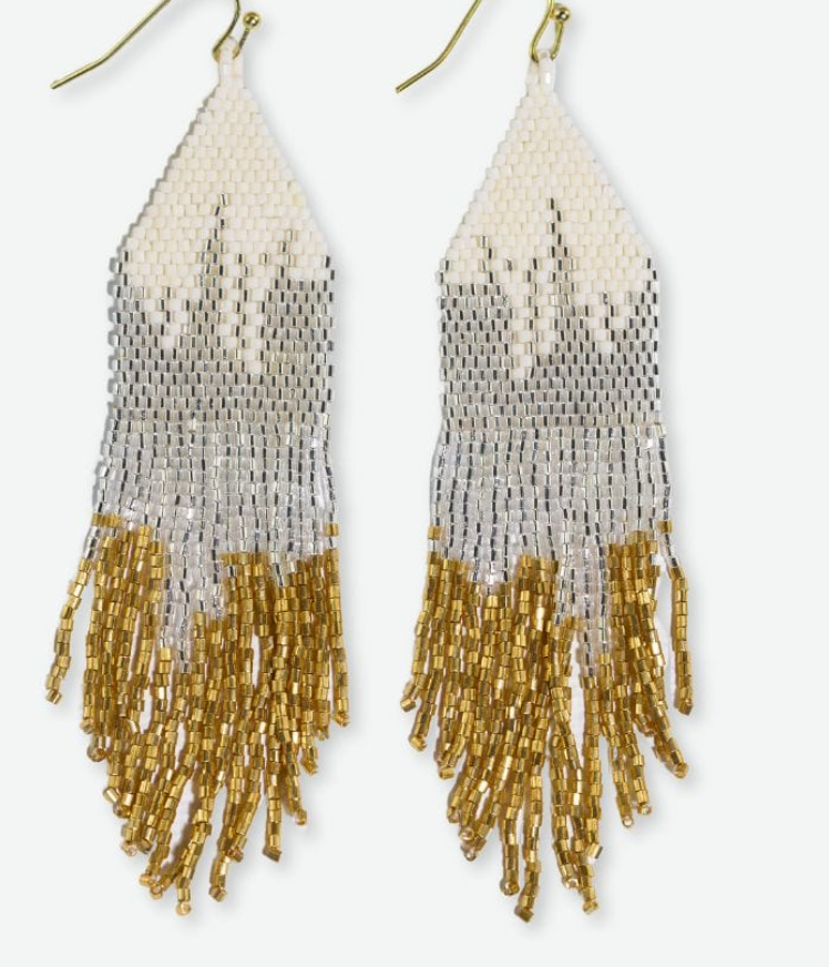 Ink+Alloy Claire Beaded Fringe Earrings