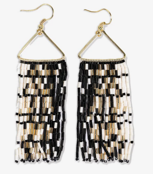 Ink+Alloy Patricia Gradient Fringe Earrings