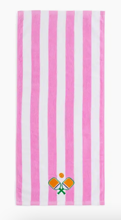 Shiraleah Paddles Stripe Pickleball Towel