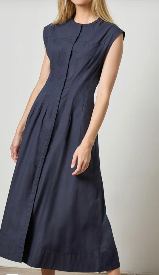 Lilla P Sleeveless Seamed Maxi Dress