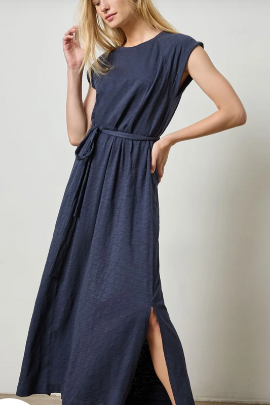 Lilla P Saddle Sleeve Maxi Dress