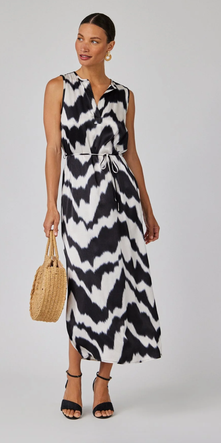 Bella Dahl Sleeveless Belted Maxi Dress
