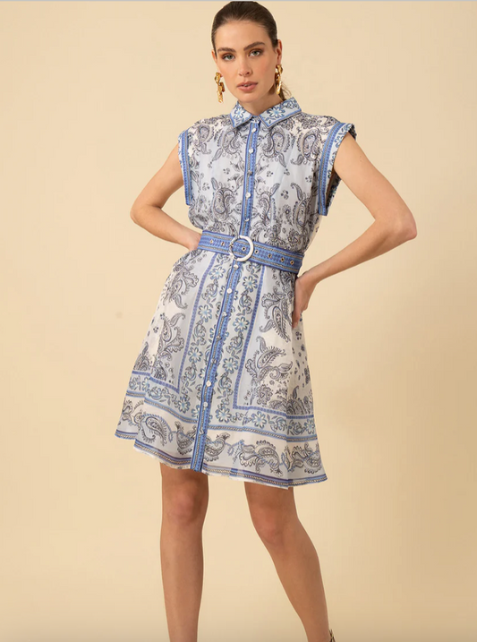 Hale Bob Holland Belted Dress