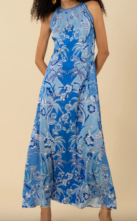 Hale Bob Florence Halter Maxi Dress