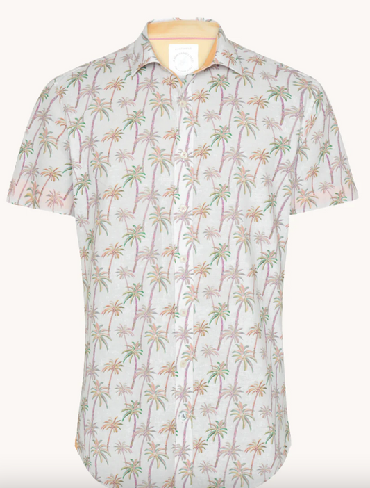 A Fish Named Fred SS Palm Tree Shirt