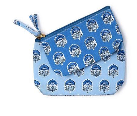 Block Print Multipurpose Pouch Set
