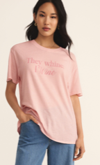 Z Supply Wine Mom Boyfriend Tee