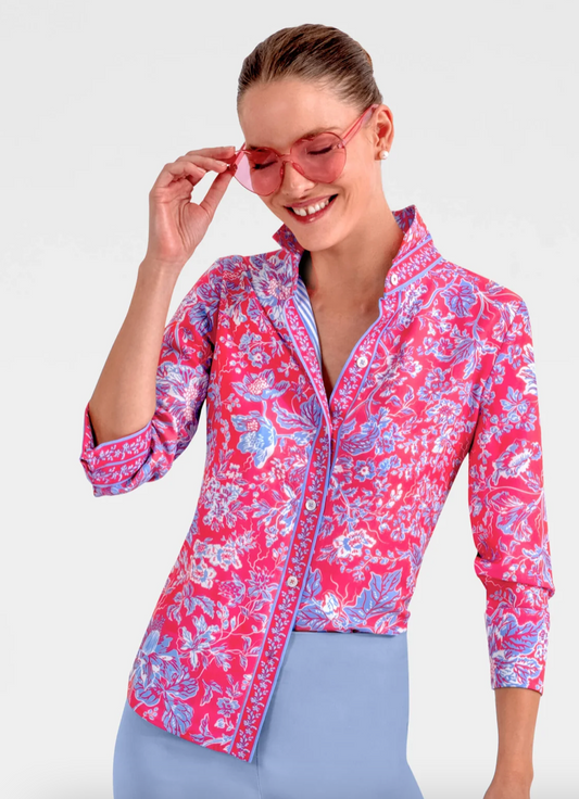 Gretchen Scott Boyfriend Shirt English Garden