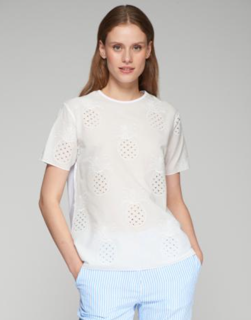 Vilagallo Darzie Pineapple Embellished Shirt