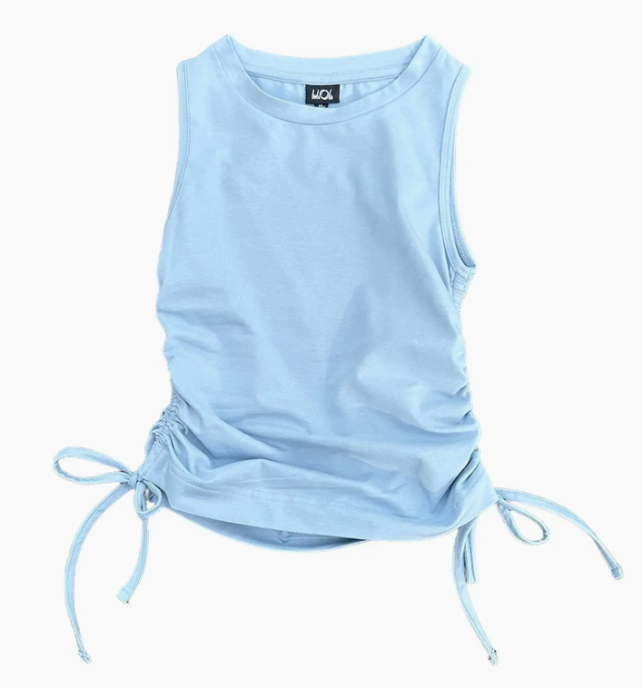 Little Olin Girls Gathered Tank Top