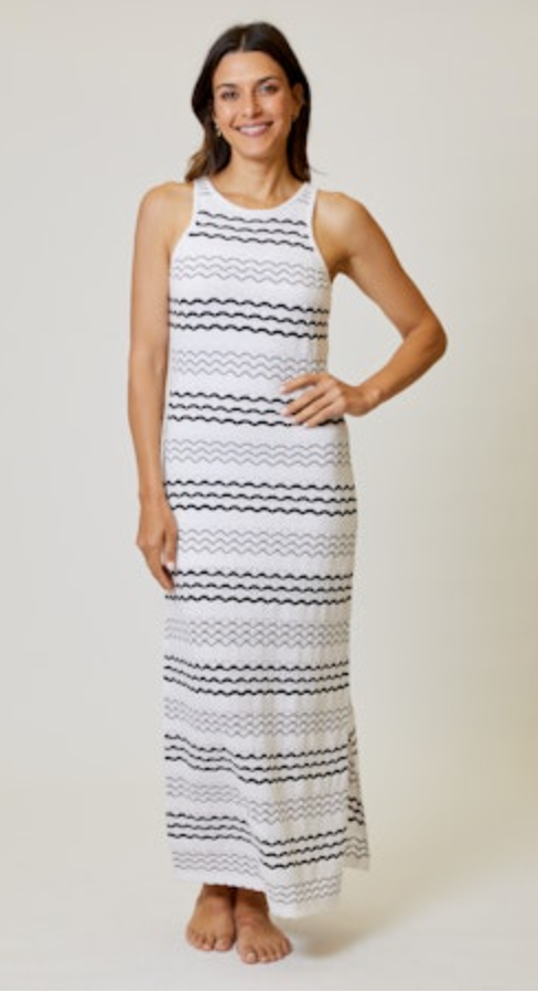 Design History Halter Sweater Maxi Dress