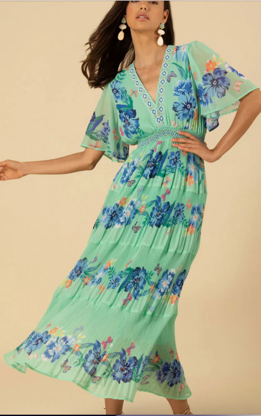 Hale Bob Angie Chiffon Maxi Dress